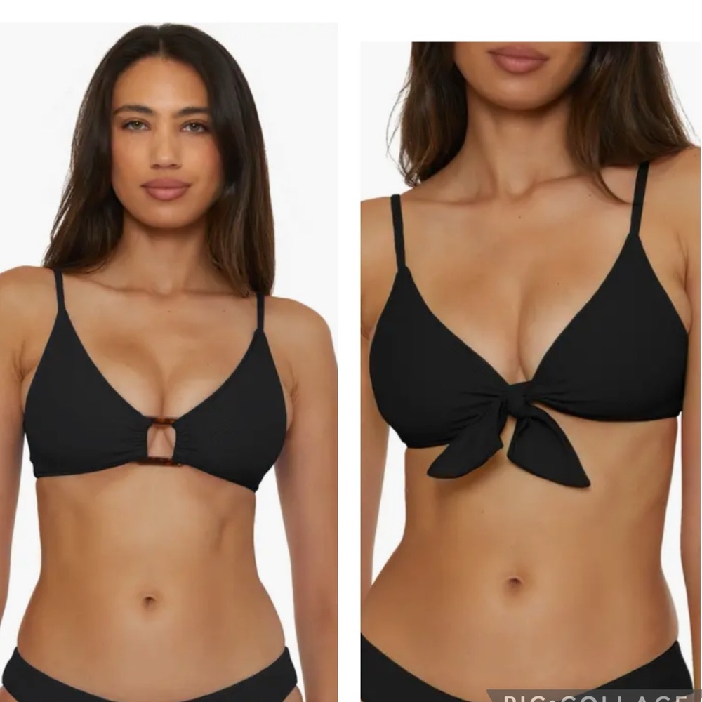 BECCA Buckle Reversible Bikini Top, S